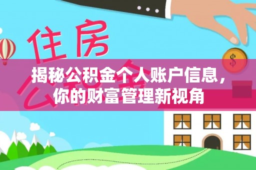 青河揭秘公积金个人账户信息，你的财富管理新视角